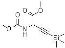 N-(1-(Methoxycarbonyl)-3-(trimethylsilyl)-2-propynyl)carbamic acid methyl ester molecular structure (CAS 75806-14-3)
