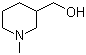 1-Methyl-3-piperidinemethanol molecular structure (CAS 7583-53-1)