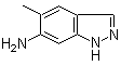 structure of CAS# 75844-28-9, 6-Amino-5-methylindazole;5-Methyl-6-amino-1H-indazole