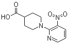 结构式 CAS# 758720-54-6, 1-(3-硝基-2-吡啶基)-4-哌啶甲酸