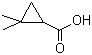 2,2-Dimethylcyclopropanecarboxylic acid molecular structure (CAS 75885-59-5)