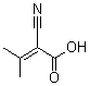 2-Cyano-3-methylbut-2-enoic acid molecular structure (CAS 759-21-7)