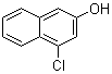 structure of CAS# 75907-51-6, 4-Chloro-2-naphthol;1-Chloro-3-hydroxynaphthalene