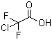 structure of CAS# 76-04-0, Chlorodifluoroacetic acid;2-Chloro-2,2-difluoroacetic acid