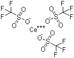 Cerium(III) trifluoromethanesulfonate molecular structure (CAS 76089-77-5)