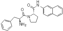 L-Phenylalanyl-N-2-naphthalenyl-L-prolinamide molecular structure (CAS 76122-99-1)