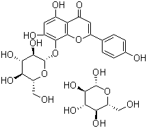 Glucosylvitexin molecular structure (CAS 76135-82-5)
