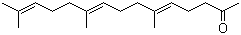structure of CAS# 762-29-8, Farnesylacetone;2,6,10-Trimethyl-2,6,10-pentadecatrien-14-one; 6,10,14-Trimethyl-5,9,13-pentadecatrien-2-one
