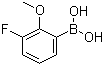 structure of CAS# 762287-59-2, 3-Fluoro-2-methoxyphenylboronic acid;3-Fluoro-2-methoxybenzeneboronic acid