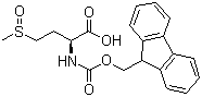 N-芴甲氧羰基-L-蛋氨酸亚砜分子结构 (CAS 76265-70-8)