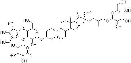 重楼皂苷 VII分子结构 (CAS 76296-75-8)