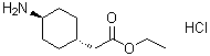 trans-4-Aminocyclohexaneacetic acid ethyl ester hydrochloride molecular structure (CAS 76308-26-4)