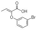 (2Z)-2-(3-Bromophenoxy)-2-butenoic acid molecular structure (CAS 763084-49-7)