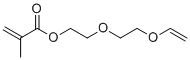 2-methyl-2-Propenoic acid 2-[2-(ethenyloxy)ethoxy]ethyl ester molecular structure (CAS 76392-22-8)