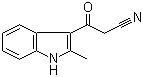 结构式 CAS# 76397-72-3, 3-(2-甲基-1H-吲哚-3-基)-3-氧代丙腈