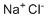 Sodium chloride molecular structure (CAS 7647-14-5)