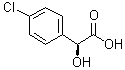 structure of CAS# 76496-63-4, (S)-4-Chloromandelic acid;(2S)-2-(4-Chlorophenyl)-2-hydroxyacetic acid; (S)-2-(4-Chlorophenyl)-2-hydroxyacetic acid; (S)-2-(4-Chlorophenyl)-2-hydroxyethanoic acid; (S)-4-Chloromandelic acid; (S)-p-Chloromandelic acid; L-4-Chloromandelic acid