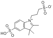 3-(2,3,3-Trimethyl-5-sulfo-3H-indol-1-ium-1-yl)propane-1-sulfonate molecular structure (CAS 76588-81-3)