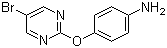 结构式 CAS# 76660-37-2, 4-[(5-溴-2-嘧啶基)氧基]苯胺