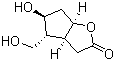 (3aS,4R,5S,6aR)-(+)-Hexahydro-5-hydroxy-4-(hydroxymethyl)-2H-cyclopenta[b]furan-2-one molecular structure (CAS 76704-05-7)