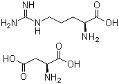 structure of CAS# 7675-83-4, L-Arginine L-aspartate;(2S)-2-aminobutanedioic acid;(2S)-2-amino-5-(diaminomethylideneamino)pentanoic acid