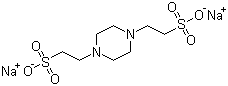 Disodium piperazine-1,4-diethanesulphonate molecular structure (CAS 76836-02-7)