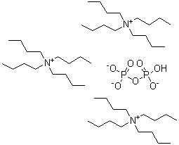 structure of CAS# 76947-02-9, Tris(tetrabutylammonium) pyrophosphate;Tris(tetra-N-butylammonium)diphosphate; Tris(tetrabutylammonium) hydrogen pyrophosphate