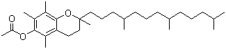 Tocopheryl acetate molecular structure (CAS 7695-91-2)