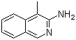 4-甲基异喹啉-3-胺分子结构 (CAS 7697-66-7)