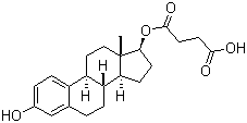 beta-雌二醇 17-半琥珀酸酯分子结构 (CAS 7698-93-3)