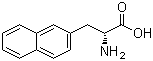 结构式 CAS# 76985-09-6, D-3-(2-萘基)-丙氨酸