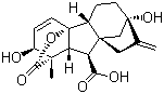 structure of CAS# 77-06-5, Gibberellic acid;2,4a,7-Trihydroxy-1-methyl-8-methylenegibb-3-ene-1,10-dicarboxylic acid 1,4a-lactone