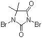 1,3-二溴-5,5-二甲基海因分子结构 (CAS 77-48-5)