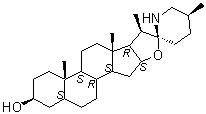 番茄碱分子结构 (CAS 77-59-8)