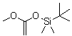 structure of CAS# 77086-38-5, tert-Butyl[(1-methoxyvinyl)oxy]dimethylsilane;1-Methoxy-1-[(tert-butyldimethylsilyl)oxy]ethylene; Ketene methyl t-butyldimethylsilyl acetal