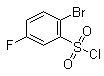 2-Bromo-5-fluorobenzenesulfonyl chloride molecular structure (CAS 771-67-5)