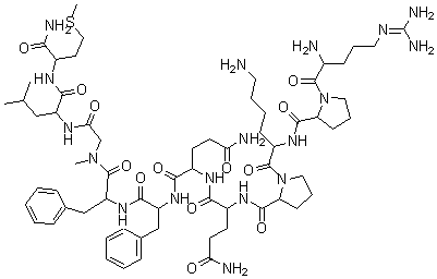 结构式 CAS# 77128-75-7, 9-(N-甲基甘氨酸)-P 物质