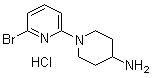 structure of CAS# 77145-50-7, 1-(6-Bromo-2-pyridinyl)-4-piperidinamine hydrochloride;1-(6-Bromo-2-pyridinyl)-4-piperidinamine monohydrochloride