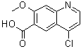 4-Chloro-7-methoxy-6-quinolinecarboxylic acid molecular structure (CAS 771464-30-3)