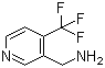 [4-(Trifluoromethyl)pyridine-3-yl]methylamine molecular structure (CAS 771580-70-2)