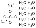 structure of CAS# 7727-73-3, Sodium sulfate decahydrate;Disodium sulfate decahydrate; Disodium sulfate decahydrate