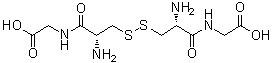 structure of CAS# 7729-20-6, N,N'-L-Cystyldiglycine;NSC 333711; Oxidized cysteinylglycine