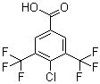 4-Chloro-3,5-bis(trifluoromethyl)benzoic acid molecular structure (CAS 773108-93-3)