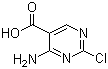 结构式 CAS# 773109-69-6, 4-氨基-2-氯嘧啶-5-羧酸