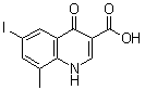 1,4-二氢-6-碘-8-甲基-4-氧代-3-喹啉羧酸分子结构 (CAS 773865-48-8)