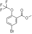 5-Bromo-2-trifluoromethoxybenzoic acid methyl ester molecular structure (CAS 773874-13-8)