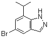 结构式 CAS# 773887-09-5, 5-溴-7-(1-甲基乙基)-1H-吲唑