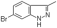 structure of CAS# 7746-27-2, 6-Bromo-3-methyl-1H-indazole