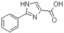 结构式 CAS# 77498-98-7, 2-苯基-1H-咪唑-4-羧酸