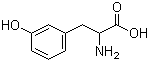 structure of CAS# 775-06-4, 3-(3-Hydroxyphenyl)-DL-alanine;DL-m-Tyrosine; (+/-)-2-Amino-3-(3-hydroxyphenyl)propionic acid